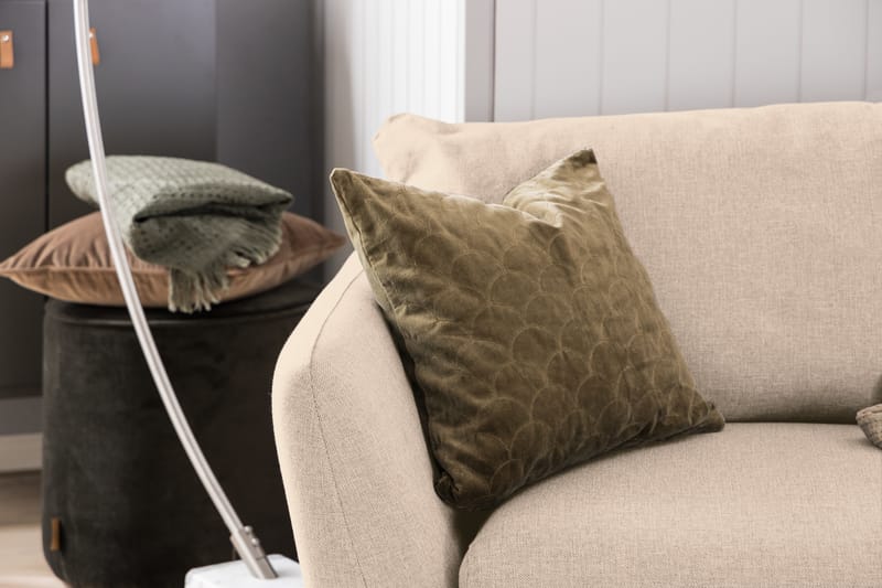 Trend Sofagruppe 3-personers + 2-personers Sofa + Lænestol + Fodskammel i Stof - Beige - Møbler - Sofaer - Sofagrupper - Howard sofagruppe