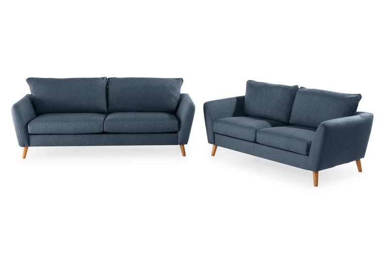 Trend Sofagruppe 3-personers + 2-personers Stofsofa - Blå - Møbler - Sofaer - Sofagrupper - Howard sofagruppe