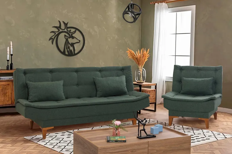 Hunterville Sofagruppe - Grøn - Møbler - Sofaer - Sofagrupper