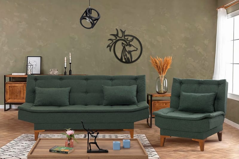 Hunterville Sofagruppe - Grøn - Møbler - Sofaer - Sofagrupper