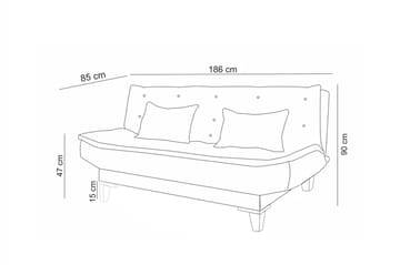 Hunterville Sofagruppe - Mørkeblå - Møbler - Sofaer - Sofagrupper