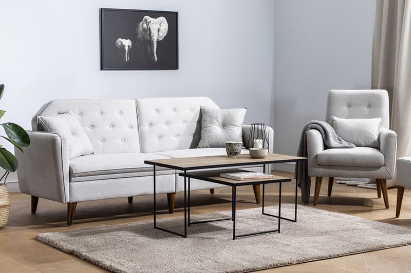 Interlaken Sofagruppe - Cream - Møbler - Sofaer - Sofagrupper
