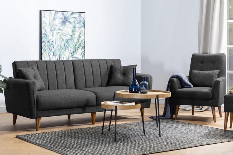 Lepinas Sofagruppe - Antracit - Møbler - Sofaer - Sofagrupper