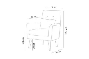 Lepinas Sofagruppe - Cream - Møbler - Sofaer - Sofagrupper