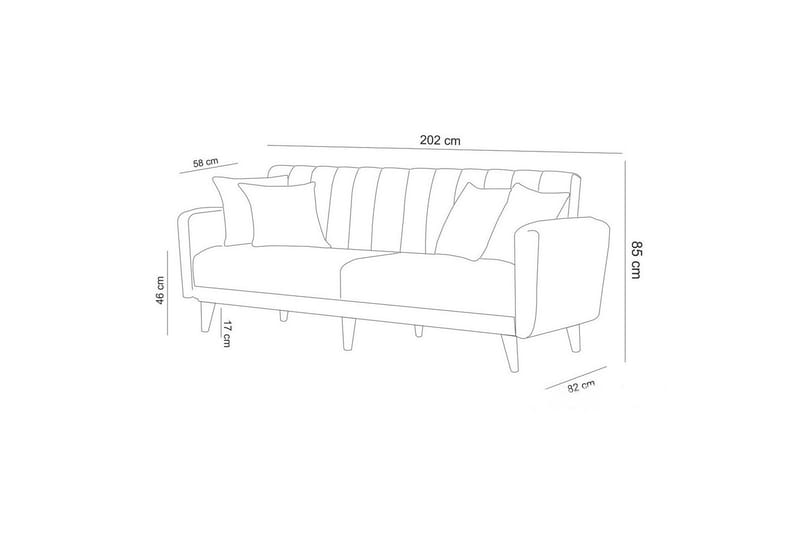 Lepinas Sofagruppe - Mørkeblå - Møbler - Sofaer - Sofagrupper