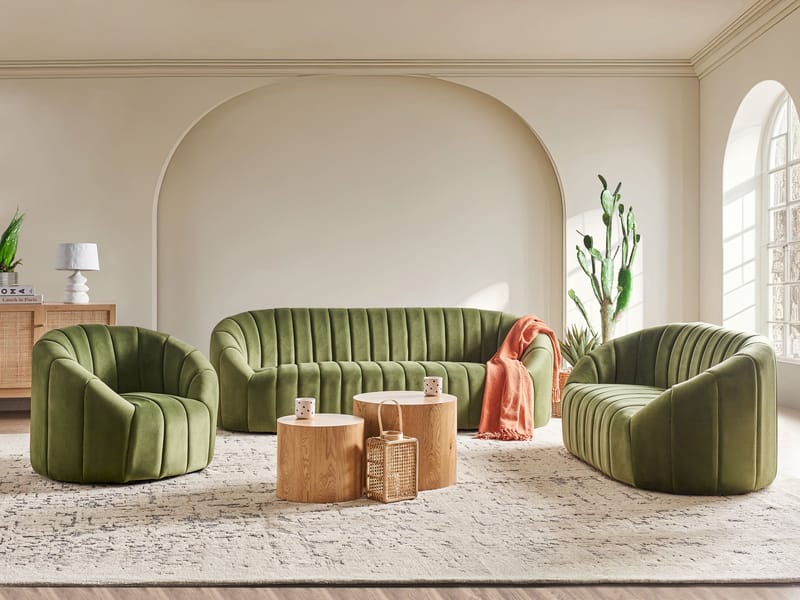 Sofagruppe Malung - Mørkegrøn - Møbler - Sofaer - Sofagrupper