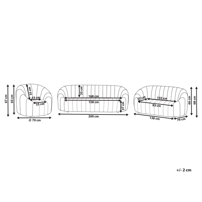 Sofagruppe Malung - Mørkegrøn - Møbler - Sofaer - Sofagrupper