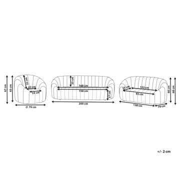 Sofagruppe Malung - Off-White - Møbler - Sofaer - Sofagrupper
