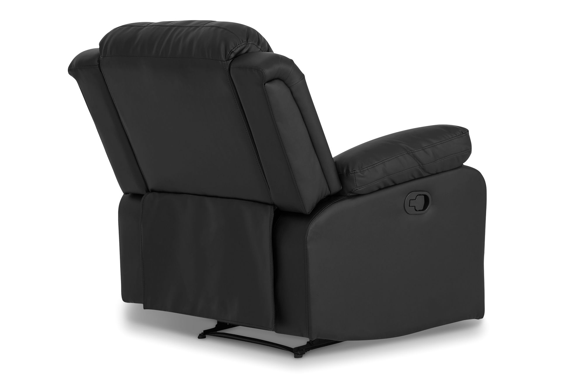 Norbo Recliner Sofa Gruppe 3+1 - Fällbar sofa lænestol - Biografsofa i kunstlæder - Sort - Møbler - Sofaer - Sofagrupper
