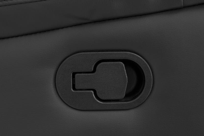 Norbo Recliner Sofa Gruppe 3+2 - Fällbar sofa lænestol - Biografsofa i kunstlæder - Sort - Møbler - Sofaer - Sofagrupper