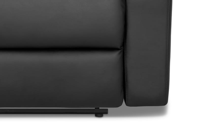 Norbo Recliner Sofa Gruppe 3+2 - Fällbar sofa lænestol - Biografsofa i kunstlæder - Sort - Møbler - Sofaer - Sofagrupper