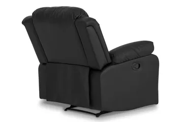 Norbo Sofa Gruppe Recliner 3+2+1 - Fällbar sofa lænestol - Biografsofa i kunstlæder - Sort - Møbler - Sofaer - Sofagrupper