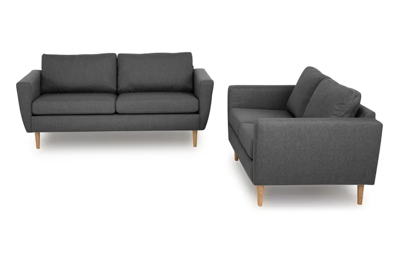 Nordic Sofagruppe 3-pers+2-pers, Mørkegrå