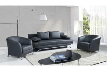 Olier sofagruppe - Sort - Møbler - Sofaer - Sofagrupper