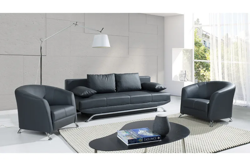 Olier sofagruppe - Sort - Møbler - Sofaer - Sofagrupper