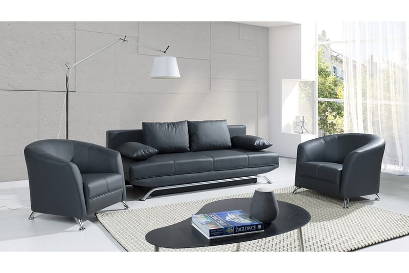 Olier sofagruppe - Sort - Møbler - Sofaer - Sofagrupper