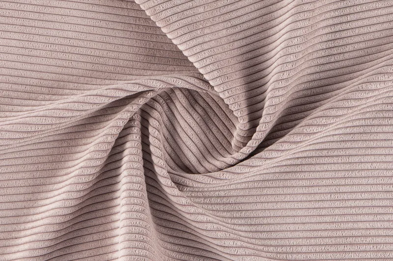 Peppe Sofagruppe 3-personers Vendbar L-formet Chaiselongsofa + Lænestol + Fodskammel i Manchester - Rosa - Møbler - Sofaer - Sofagrupper