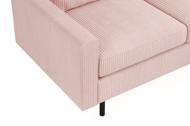 Peppe Sofagruppe 3-personers Sofa + Lænestol + Fodskammel i Manchester - Rosa - Møbler - Sofaer - Sofagrupper