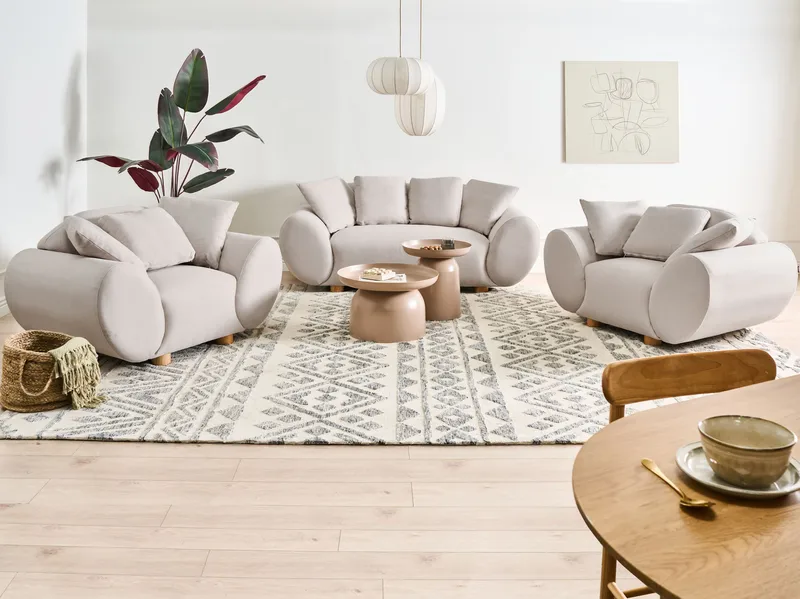 Sofagruppe Ringel - Lys beige - Møbler - Sofaer - Sofagrupper
