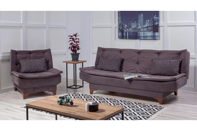 Riversdale Sofagruppe - Antracit - Møbler - Sofaer - Sofagrupper