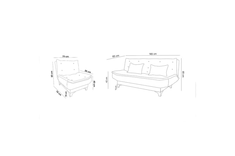 Riversdale Sofagruppe - Beige - Møbler - Sofaer - Sofagrupper