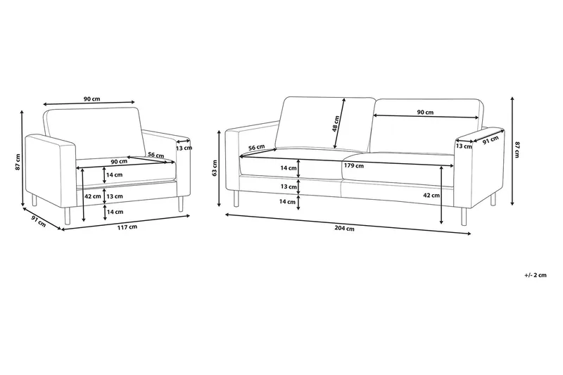 Savalen Sofagruppe 3-pers. + Lænestol - Beige - Møbler - Sofaer - Sofagrupper