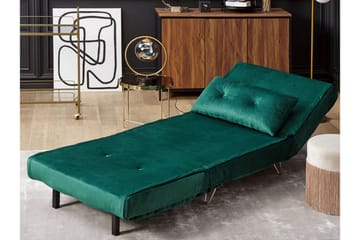 Sofagruppe 2-Pers. + 1-Pers. velour mørkegrøn VESTFOLD - Grøn - Møbler - Sofaer - Sofagrupper