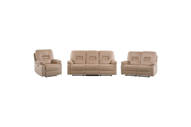 Sofagruppe med USB Rovik Beige, Beige