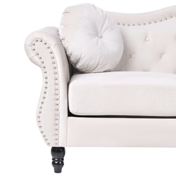 Sofagruppe Skien - Lys beige - Møbler - Sofaer - Sofagrupper - Chesterfield sofagruppe