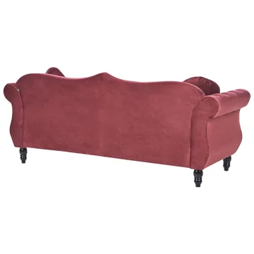 Sofagruppe Skien - Mørkerød - Møbler - Sofaer - Sofagrupper - Chesterfield sofagruppe