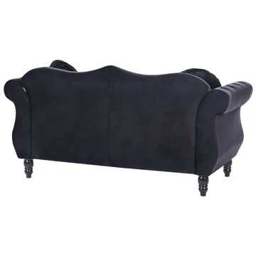 Sofagruppe Skien - Sort - Møbler - Sofaer - Sofagrupper - Chesterfield sofagruppe