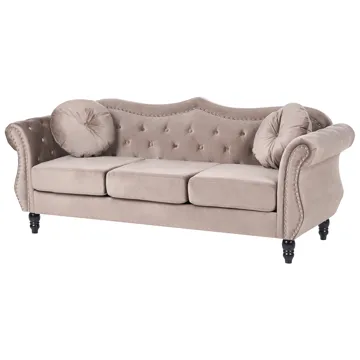 Sofagruppe Skien - Taupe - Møbler - Sofaer - Sofagrupper - Chesterfield sofagruppe