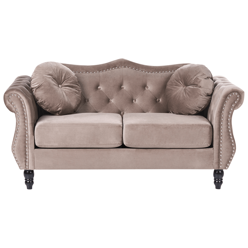 Sofagruppe Skien - Taupe - Møbler - Sofaer - Sofagrupper - Chesterfield sofagruppe