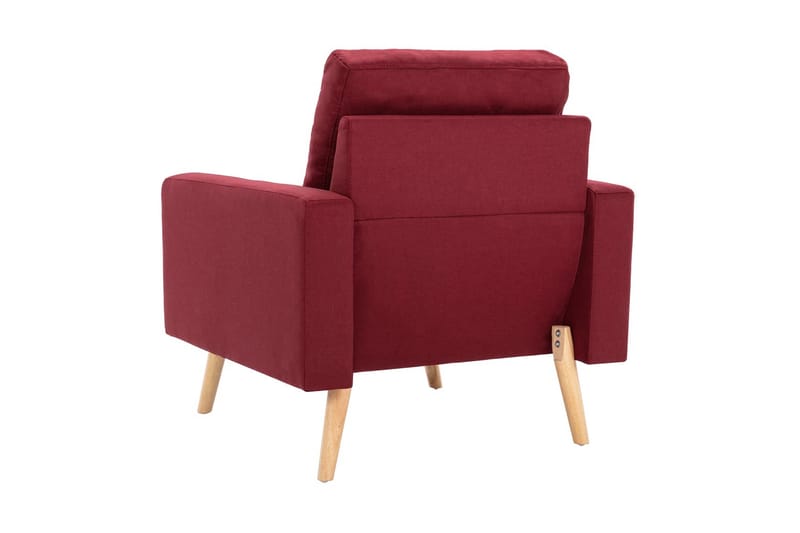 Sofasæt 2 Dele Stof Vinrød - Rød - Møbler - Sofaer - Sofagrupper