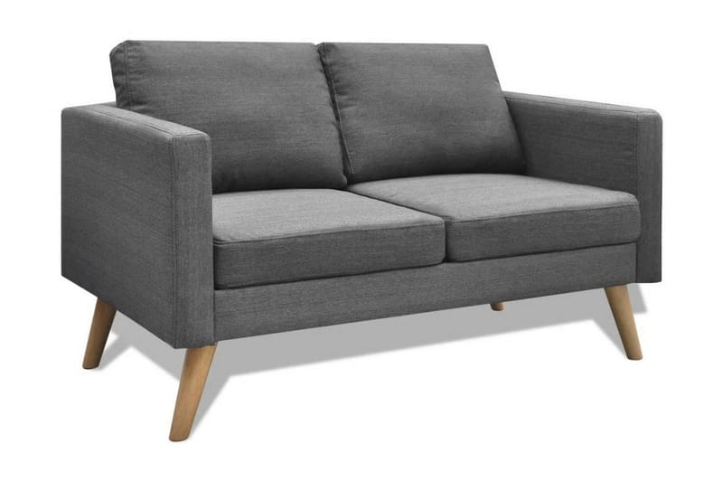 Sofasæt 2-Pers. Og 3-Pers. Sofa Stof Mørkegrå - Grå - Sofagrupper