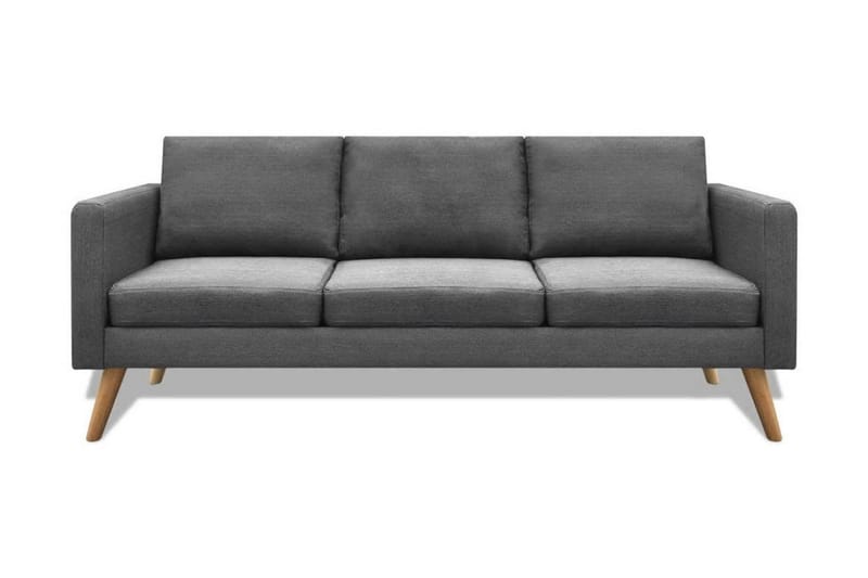 Sofasæt 2-Pers. Og 3-Pers. Sofa Stof Mørkegrå - Grå - Sofagrupper