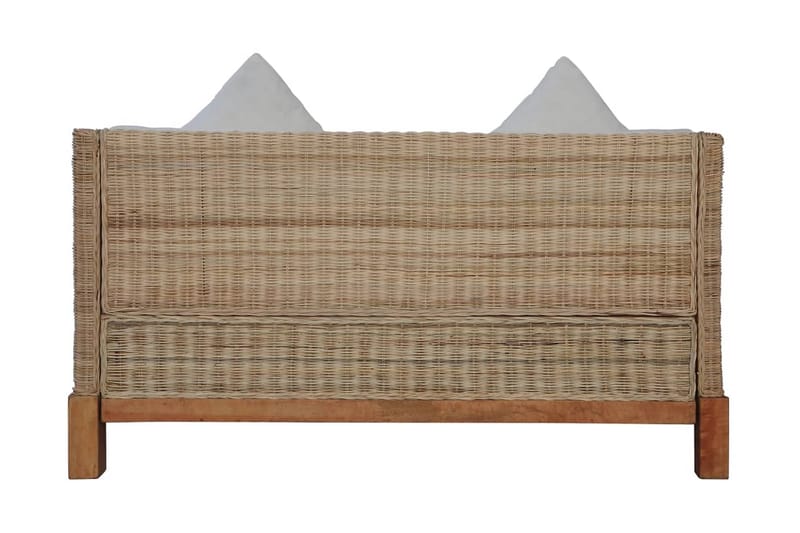 sofasæt 3 dele med hynder naturlig rattan - Brun - Møbler - Sofaer - Sofagrupper
