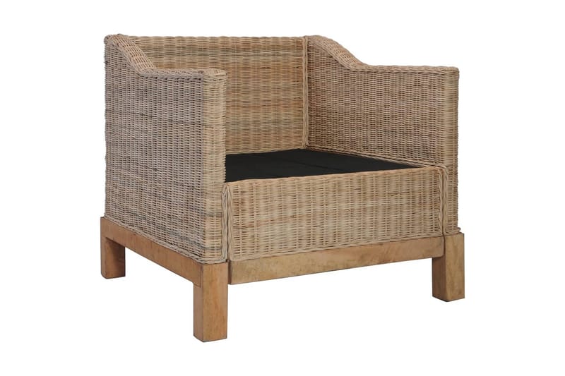 sofasæt 3 dele med hynder naturlig rattan - Brun - Møbler - Sofaer - Sofagrupper