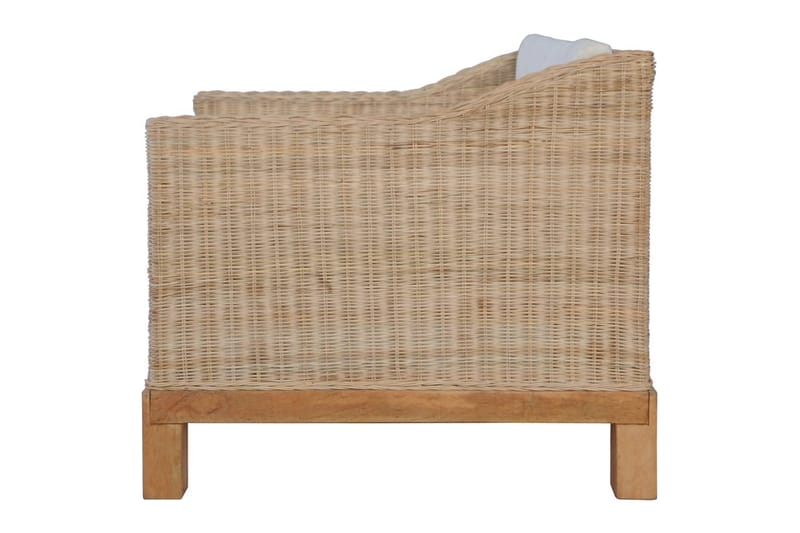 sofasæt 3 dele med hynder naturlig rattan - Brun - Møbler - Sofaer - Sofagrupper