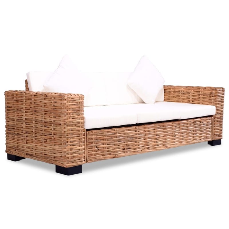 Sofasæt I 15 Dele I Naturlig Rattan - Brun - Møbler - Sofaer - Sofagrupper