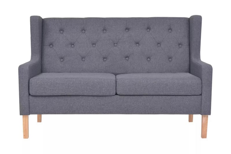 Sofasæt I 2 Dele Stof Grå - Grå - Møbler - Sofaer - Sofagrupper