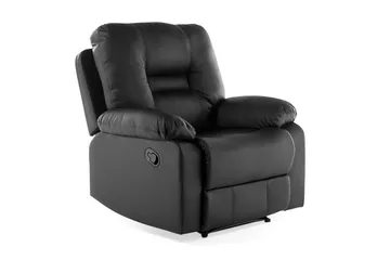 Rovik sofagruppe 2-personers+3-personers+lænestol - Sort - Møbler - Sofaer - Recliner sofaer