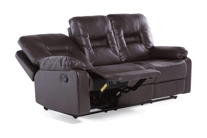 Rovik sofagruppe 2-personers+3-personers+lænestol - Brun - Møbler - Sofaer - Recliner sofaer
