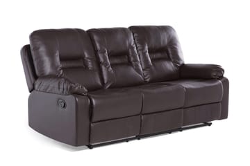 Rovik sofagruppe 2-personers+3-personers+lænestol - Brun - Møbler - Sofaer - Recliner sofaer