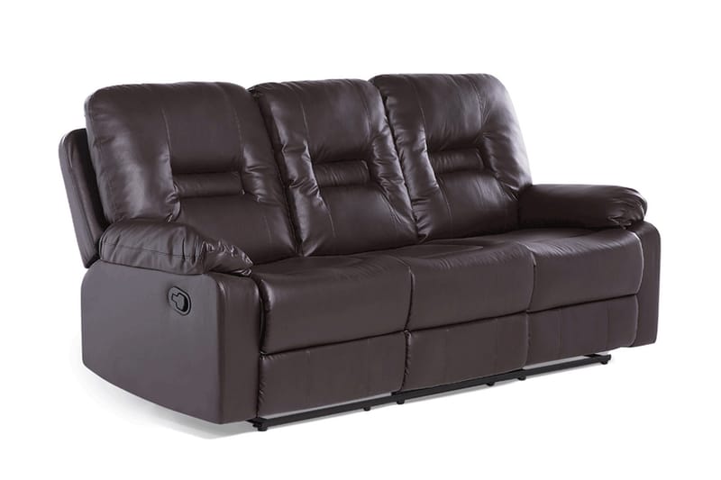 Rovik sofagruppe 2-personers+3-personers+lænestol - Brun - Møbler - Sofaer - Recliner sofaer