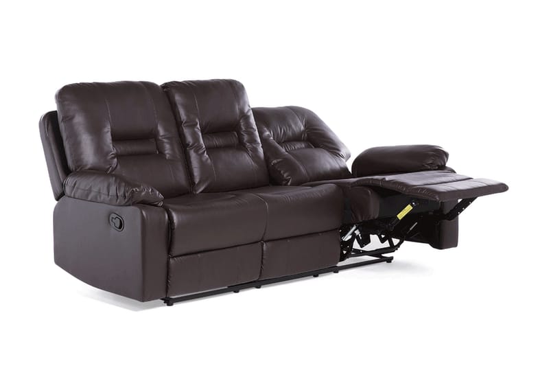 Rovik sofagruppe 2-personers+3-personers+lænestol - Brun - Møbler - Sofaer - Recliner sofaer