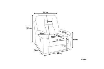 Rovik sofagruppe 2-personers+3-personers+lænestol - Brun - Møbler - Sofaer - Recliner sofaer