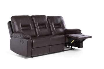 Rovik sofagruppe 2-personers+3-personers+lænestol - Brun - Møbler - Sofaer - Recliner sofaer