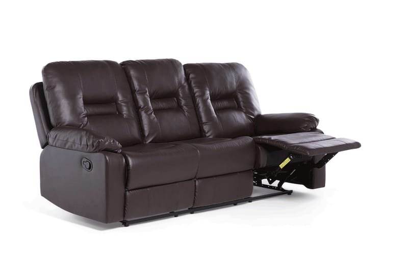 Rovik sofagruppe 2-personers+3-personers+lænestol - Brun - Møbler - Sofaer - Recliner sofaer