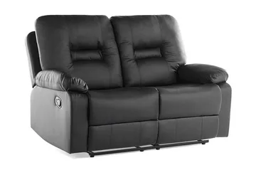 Rovik sofagruppe 2-personers+3-personers+lænestol - Sort - Møbler - Sofaer - Recliner sofaer